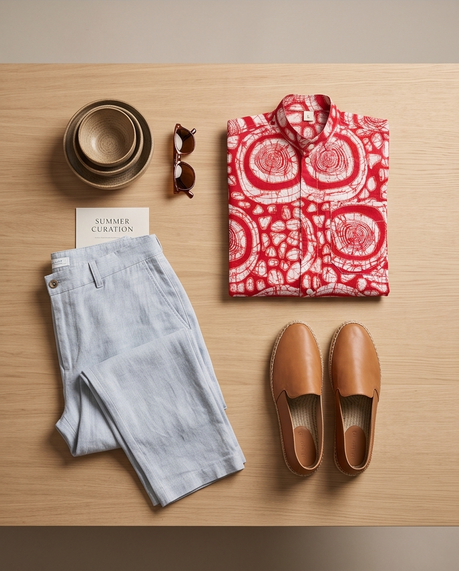 Premium patterned sleeveless shirt